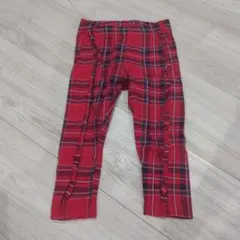 H&M チェック柄フリル付きパンツ 12-18M(85cm)