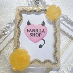 SALE♡トレカキーホルダー オレンジ フレーム トレカケース 硬質ケース デコ