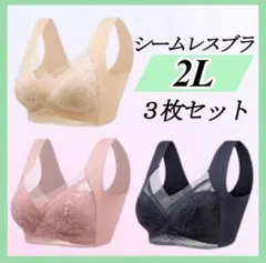 【初売りセール中】シームレスブラ ノンワイヤー 大きい ナイトブラ 着痩せ