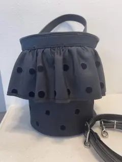 完売品 ツモリチサト ショルダーバッグ スカラップポケット バケツ型