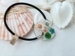 No.21✿ハンドメイド　レジン　ヘアゴム