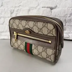 GUCCI グッチ GGスプリーム ポーチ 保存袋 専用箱付き - メルカリ