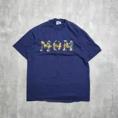 ヘインズ　Tシャツ　ロゴ　シングルステッチ　刺繍　古着　L