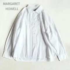 MARGARET HOWELL コットンリネン ポプリンシャツ Mサイズ 日本製