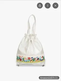 FELLER 小人柄　巾着型トートバッグ