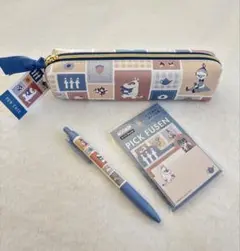 ムーミン　リトルミイ　ペンケース　ボールペン　付箋　おそろいセット　新品未使用