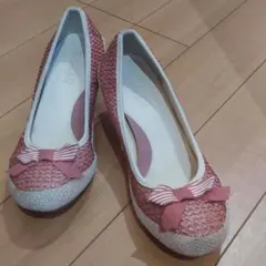 ピンク×リボン♡サマーヒール