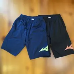 ミズノ ハーフパンツ ネイビー ブラック 2色