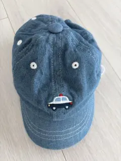 ［西松屋］パトカー刺繍 デニムキャップ 48cmのサムネイル