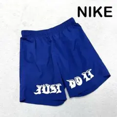 ナイキ DRI-FIT ショートパンツ M ブルー JUST DO IT ロゴのサムネイル