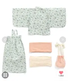 アプレレクール】あわいろ花柄浴衣 140㎝