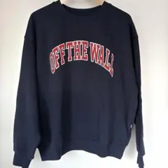 新品　紙タグ有り！バンス　トレーナー　ネイビー M