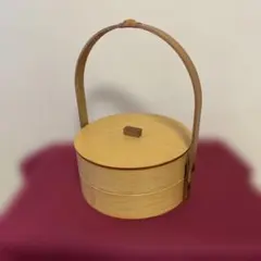 竹製二段バスケット