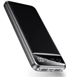 【最終値下】急速充電対応15000mAh スリムモバイルバッテリー　3台同時充電