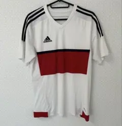 adidas サッカーシャツ ホワイト/レッド