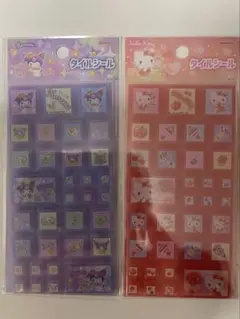 タイルシール　クロミ　キティ　セブンイレブン　２枚セット