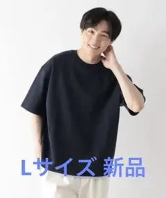 メンズ GLOBAL WORK ライトクッションCOOLレイヤー 紺 L 新品のサムネイル