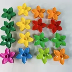 ⑨ LEGO 花 ブロック 16個　LEGO duplo / レゴ　デュプロ