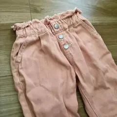 【色褪せ・スレなし】BREEZE パンツ オレンジ 100cm