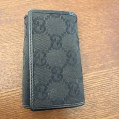 GUCCI ブラック GGパターン ポーチ汚れあり - メルカリ