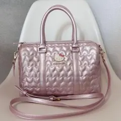 【美品】サマンサベガ×ハローキティ 2WAYハンドバッグ ショルダー ピンク