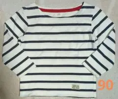 Rue d'ete 長袖Tシャツ 90 マリンボーダー