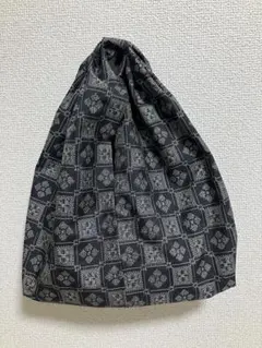 【着物リメイク】 大正浪漫感じる黒のくったりトートバッグのサムネイル