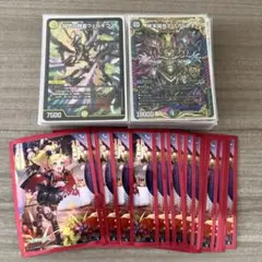 デュエルマスターズ　巨大天門デッキ　引退品　スリーブ付き　予備あり