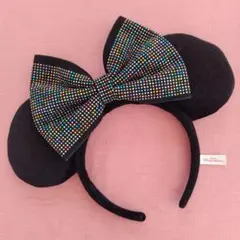 ディズニーミニーカチューシャ ビジューリボン