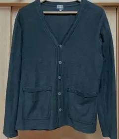 TAKEO KIKUCHI スウェット地 カーディガン Sサイズ相当 ブラック