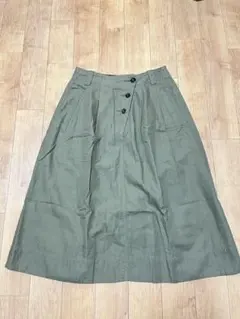 MHL. ボタン付きひざ丈スカート II