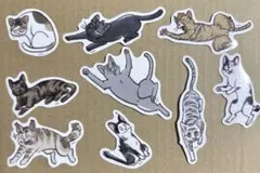 ハイキュー　モチーフ　ミニダイカットステッカー　音駒高校