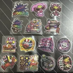 在庫2シート　ロールシール　切り売り　14柄　ヒスミニ×ジャグラー