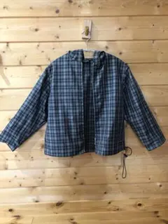 COMME CA ISM チェック 120 ウインドブレーカー　レインコート