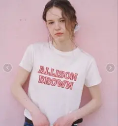ALLISON BROWN ロゴTシャツ ホワイト
