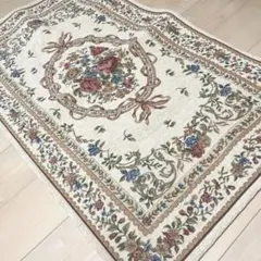 姫系　ロココ調　玄関マット　バラ柄　ピンクハウス　アクシーズ　イクコ　さえら