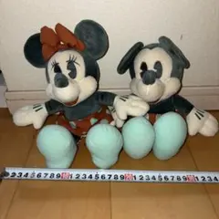 ミッキー・ミニー レトロ ぬいぐるみセット 約30cm