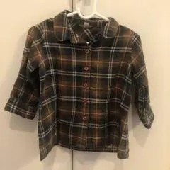 無印チェック柄シャツ サイズ80