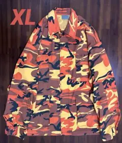 美品ROTHCO BDUジャケット XL カモフラ オレンジ系 ミリタリー