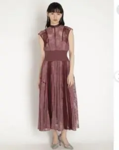 SNIDEL スイッチングレースドレス