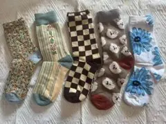 新品未使用　靴下セット 多様なデザイン 5足