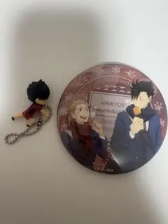 ハイキュー!! 黒尾鉄朗 缶バッジ ストラップ セット