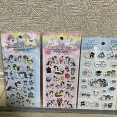 ぷくっとシール　はぴだんぶい　キラぷくシール　3点セット