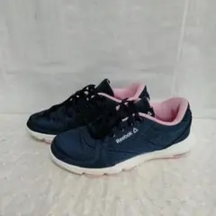m128 Reebok スニーカー ネイビー/ピンク 24cm
