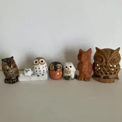 フクロウ 置物
