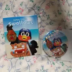 東京ヤクルトスワローズオンラインくじ　つば九郎　F賞ステッカー 特典バッジ