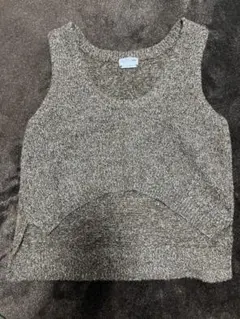 CIAOPANIC TYPY 深Uネックラメニットベスト　ブラウン