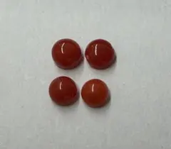 5307 国産本珊瑚 天然赤珊瑚ピアス 両耳用 6.4mm シルバー - メルカリ
