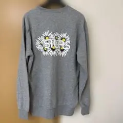 SILAS グレー Lサイズ スウェット 花刺繍