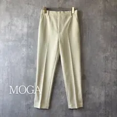 極美品✨モガ テーパードパンツ レーヨン混 アイボリー きれいめ